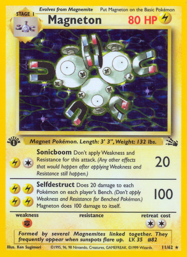 Magneton (11/62) [Fossil 1st Edition] | The Time Vault CA