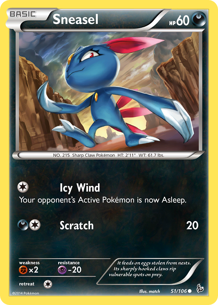 Sneasel (51/106) [XY: Flashfire] | The Time Vault CA