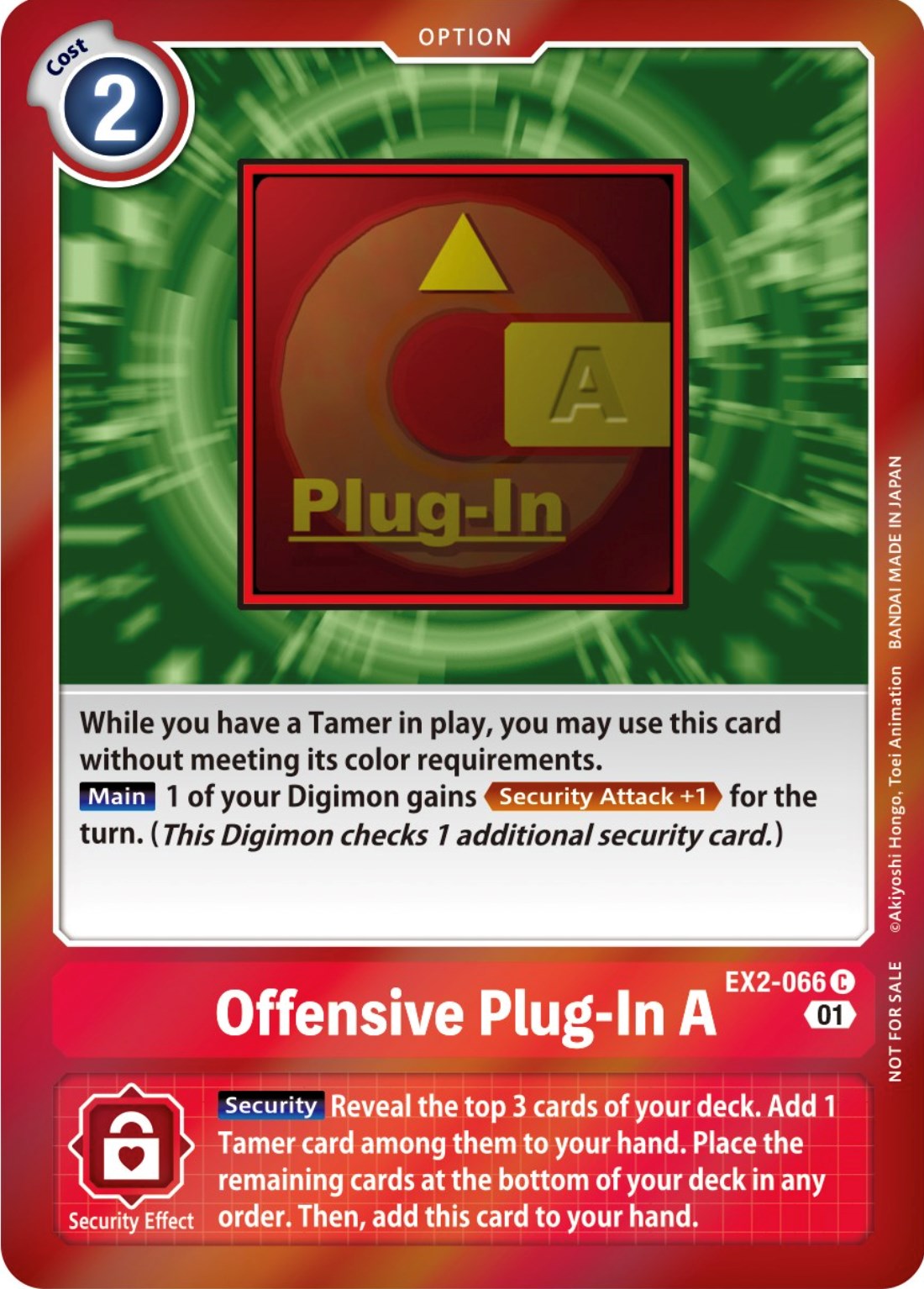 Offensive Plug-In A [EX2-066] (Event Pack 4) [Digital Hazard Promos] | The Time Vault CA