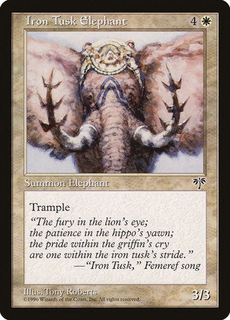 Iron Tusk Elephant [Mirage] | The Time Vault CA