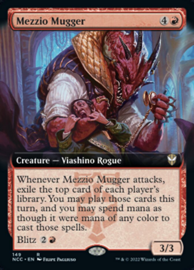 Mezzio Mugger (Extended Art) [Streets of New Capenna Commander] | The Time Vault CA