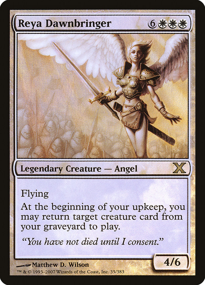 Reya Dawnbringer (Premium Foil) [Tenth Edition] | The Time Vault CA
