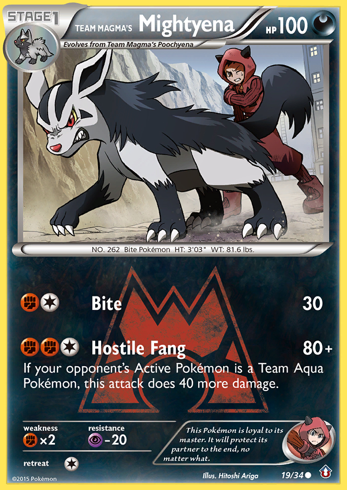 Team Magma's Mightyena (19/34) [XY: Double Crisis] | The Time Vault CA