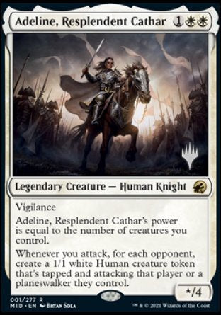 Adeline, Resplendent Cathar (Promo Pack) [Innistrad: Midnight Hunt Promos] | The Time Vault CA