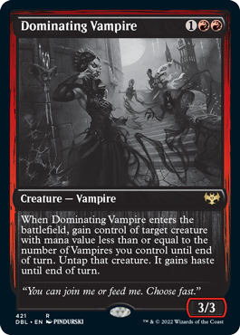 Dominating Vampire [Innistrad: Double Feature] | The Time Vault CA