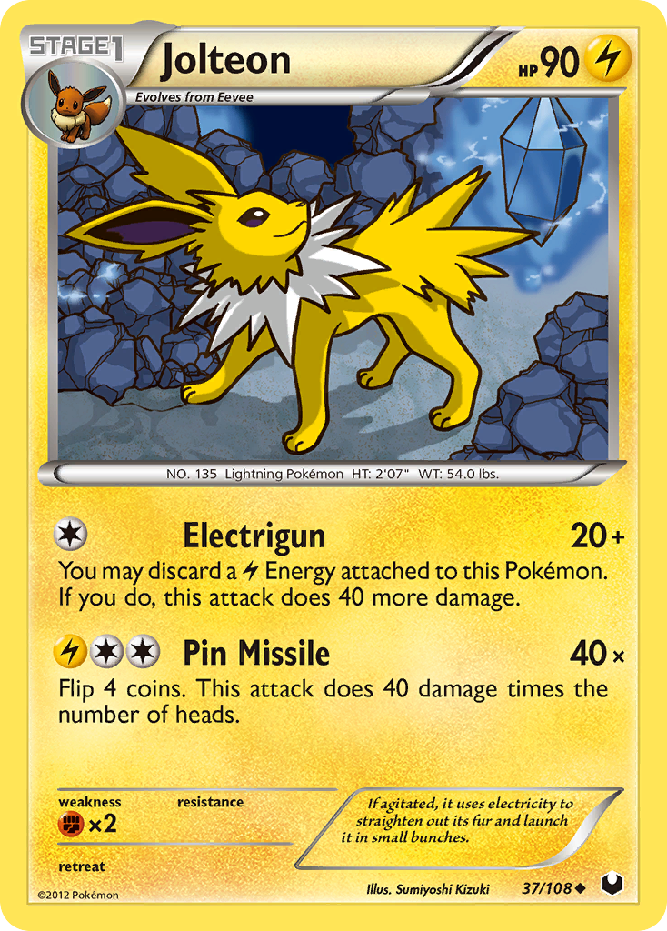 Jolteon (37/108) [Black & White: Dark Explorers] | The Time Vault CA