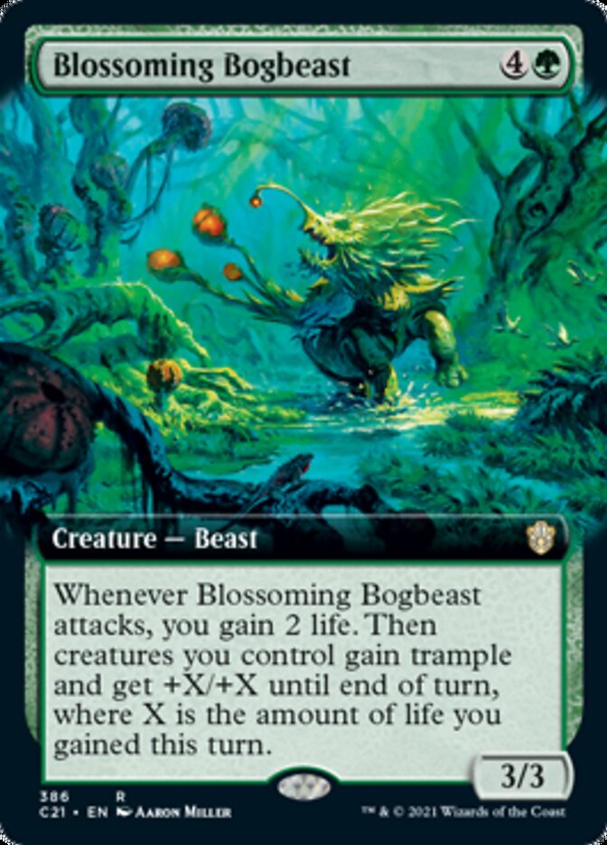 Blossoming Bogbeast (Extended) [Commander 2021] | The Time Vault CA