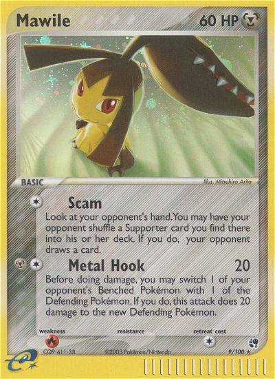 Mawile (9/100) [EX: Sandstorm] | The Time Vault CA