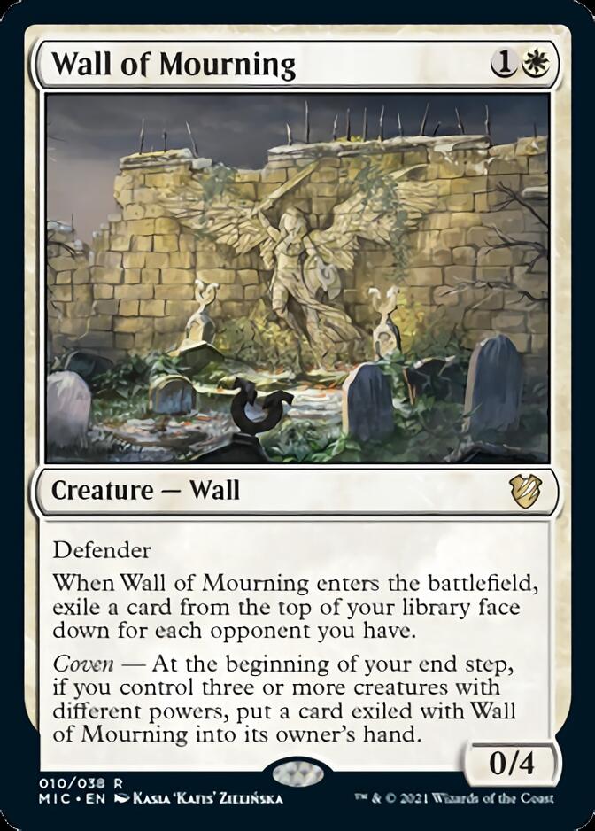 Wall of Mourning [Innistrad: Midnight Hunt Commander] | The Time Vault CA