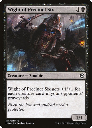 Wight of Precinct Six [Iconic Masters] | The Time Vault CA