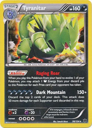 Tyranitar (56/124) (Cosmos Holo) [XY: Fates Collide] | The Time Vault CA