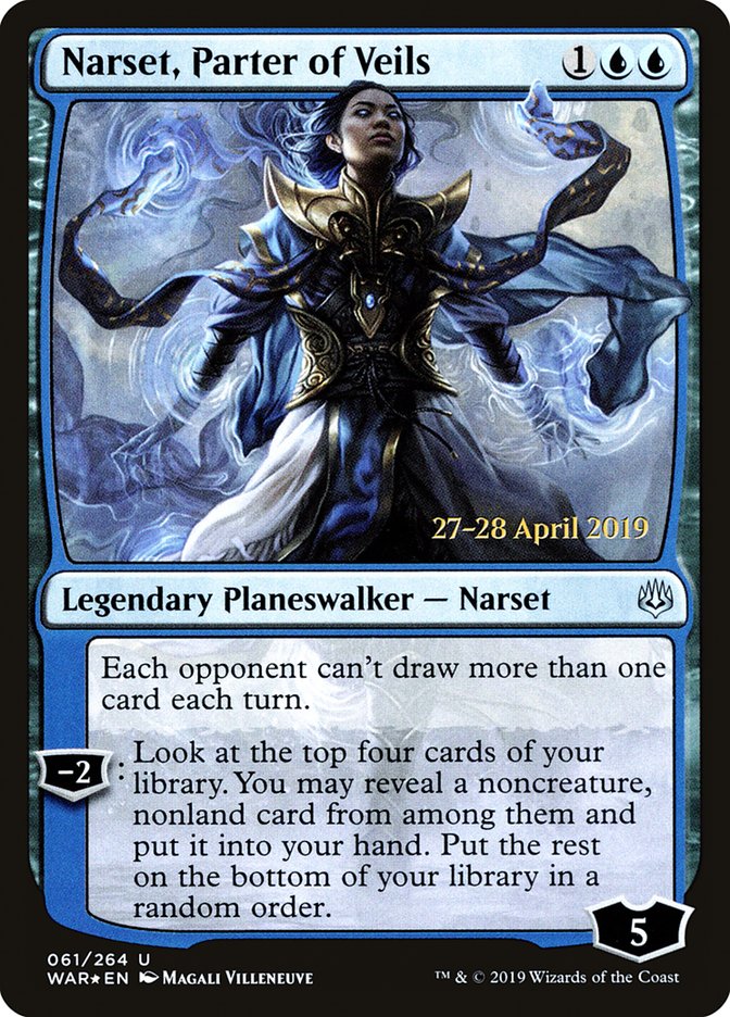 Narset, Parter of Veils  [War of the Spark Prerelease Promos] | The Time Vault CA