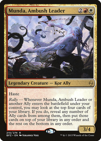 Munda, Ambush Leader [Battle for Zendikar] | The Time Vault CA