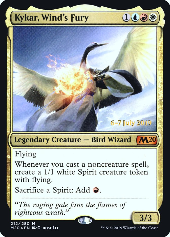 Kykar, Wind's Fury  [Core Set 2020 Prerelease Promos] | The Time Vault CA