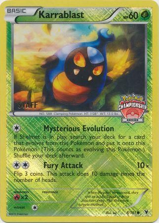 Karrablast (8/101) (Championship Promo Staff) [Black & White: Noble Victories] | The Time Vault CA