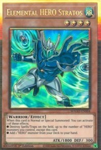 Elemental HERO Stratos (Alternate Art) [MAGO-EN004] Gold Rare | The Time Vault CA