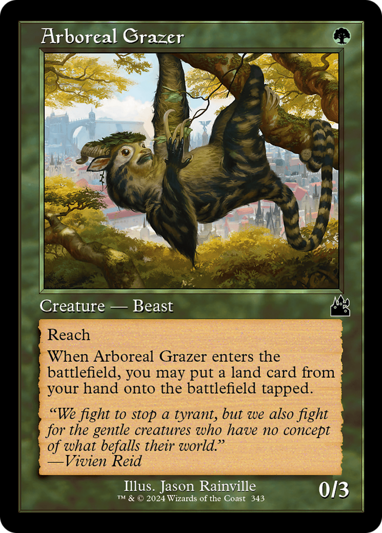 Arboreal Grazer (Retro Frame) [Ravnica Remastered] | The Time Vault CA