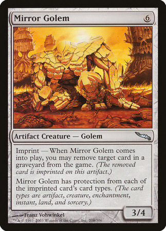 Mirror Golem [Mirrodin] | The Time Vault CA