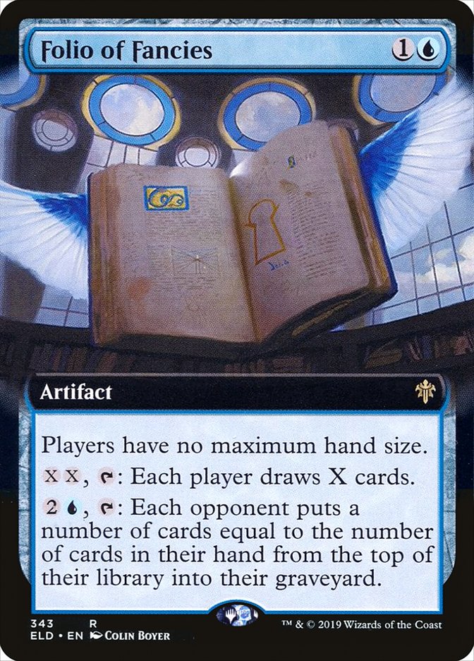 Folio of Fancies (Extended Art) [Throne of Eldraine] | The Time Vault CA
