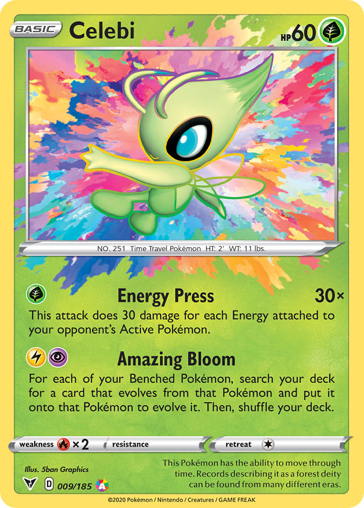 Celebi (009/185) [Sword & Shield: Vivid Voltage] | The Time Vault CA