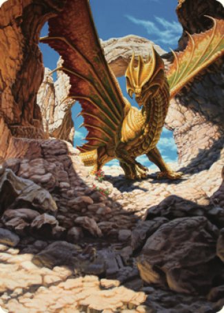 Ancient Brass Dragon Art Card (02) [Commander Legends: Battle for Baldur's Gate Art Series] | The Time Vault CA