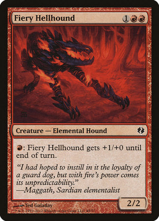 Fiery Hellhound [Duel Decks: Venser vs. Koth] | The Time Vault CA