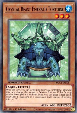 Crystal Beast Emerald Tortoise [SGX1-ENF05] Common | The Time Vault CA