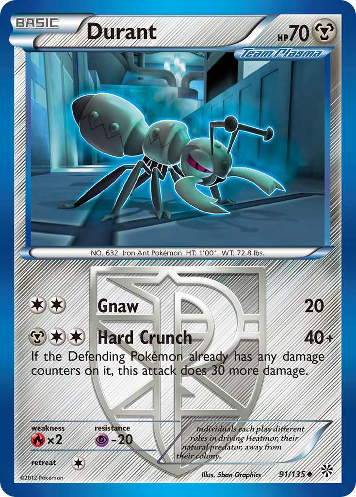 Durant (91/135) [Black & White: Plasma Storm] | The Time Vault CA