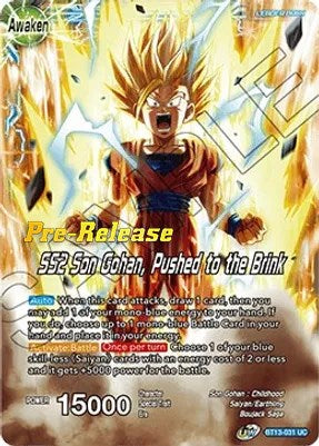 Son Gohan // SS2 Son Gohan, Pushed to the Brink (BT13-031) [Supreme Rivalry Prerelease Promos] | The Time Vault CA