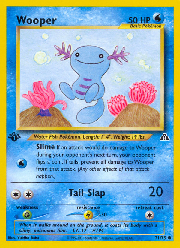 Wooper (71/75) [Neo Discovery 1st Edition] | The Time Vault CA