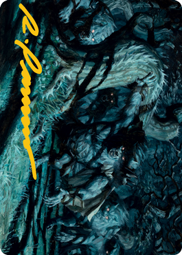 Unnatural Moonrise Art Card (Gold-Stamped Signature) [Innistrad: Midnight Hunt Art Series] | The Time Vault CA
