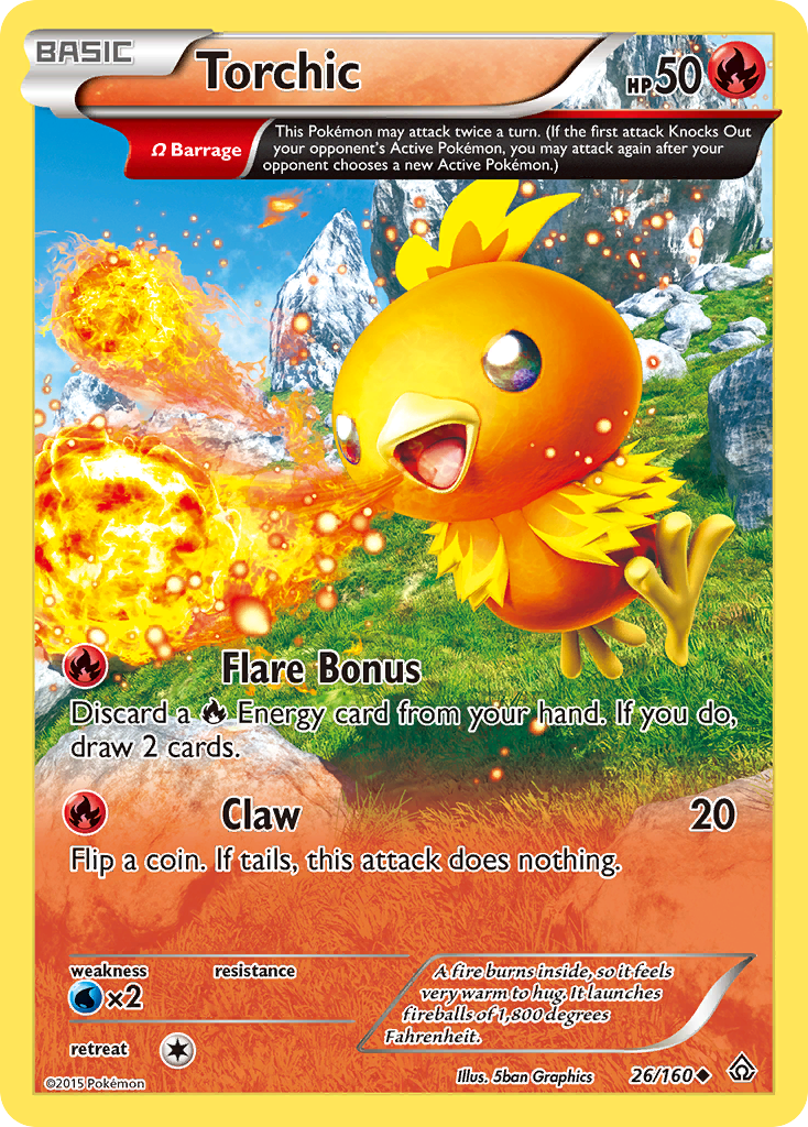 Torchic (26/160) [XY: Primal Clash] | The Time Vault CA