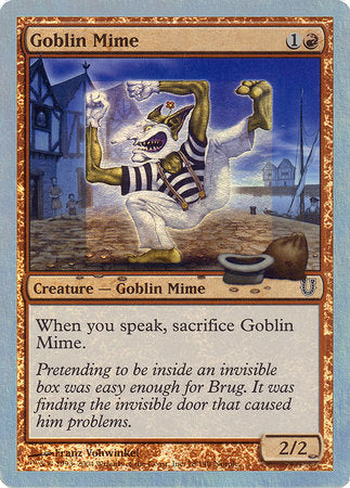 Goblin Mime (Alternate Foil) [Unhinged] | The Time Vault CA