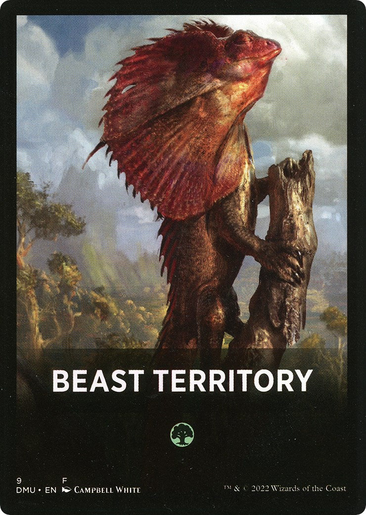 Beast Territory Theme Card [Dominaria United Tokens] | The Time Vault CA