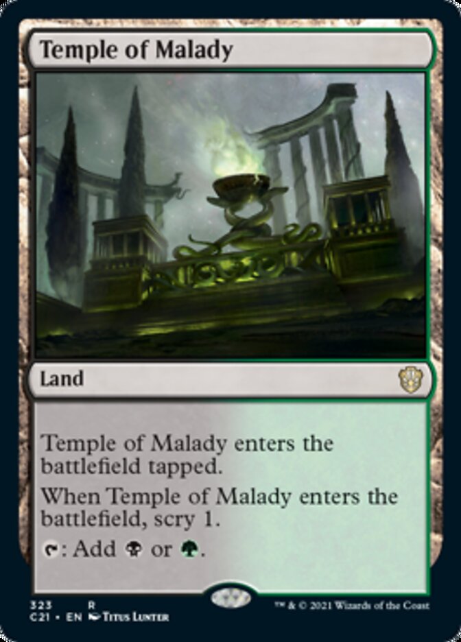 Temple of Malady [Commander 2021] | The Time Vault CA