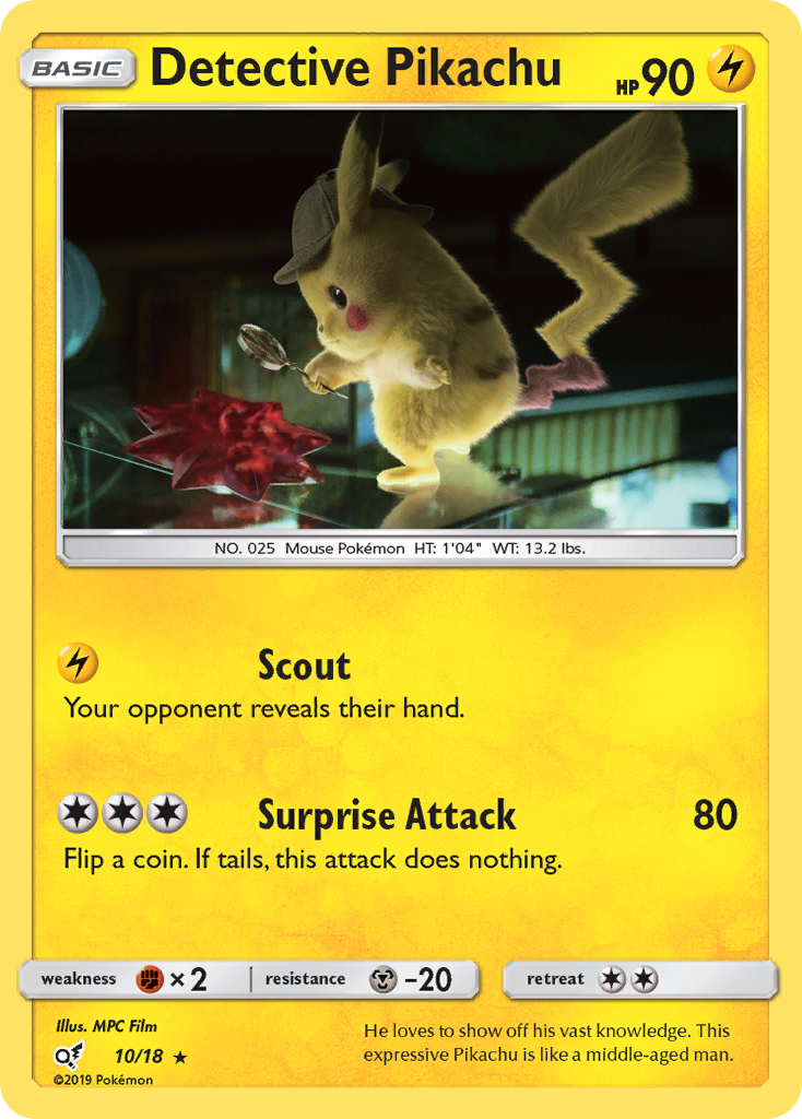 Detective Pikachu (10/18) [Sun & Moon: Detective Pikachu] | The Time Vault CA