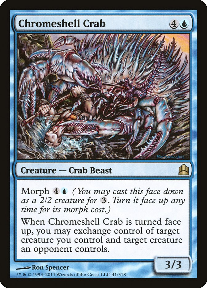 Chromeshell Crab [Commander 2011] | The Time Vault CA
