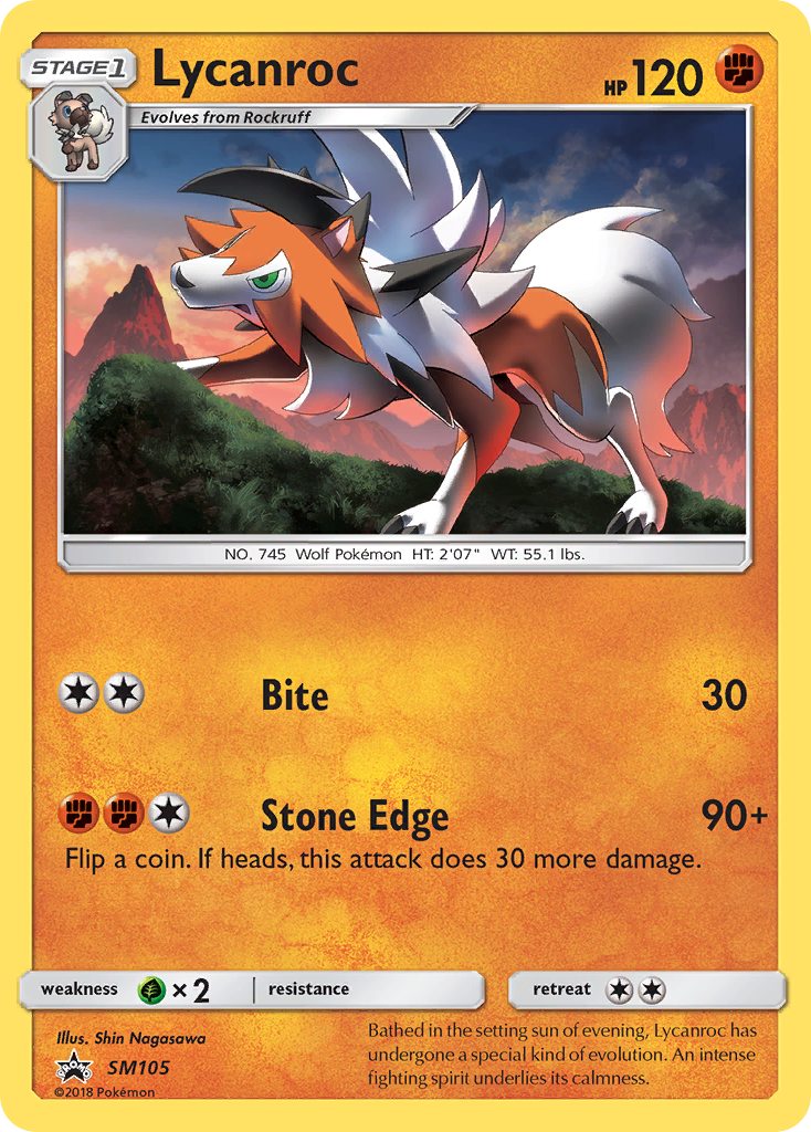 Lycanroc (SM105) [Sun & Moon: Black Star Promos] | The Time Vault CA