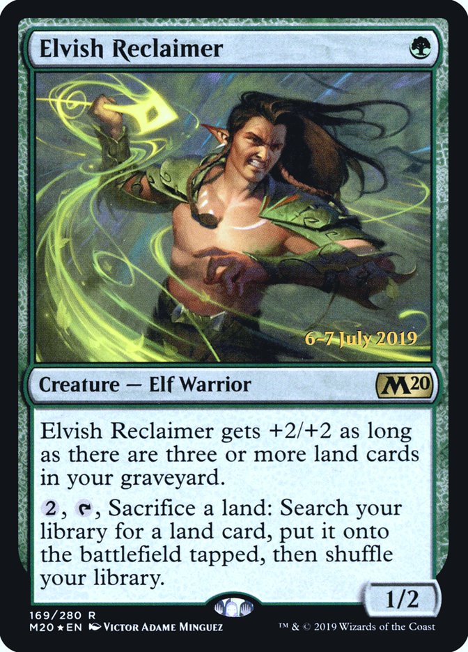 Elvish Reclaimer  [Core Set 2020 Prerelease Promos] | The Time Vault CA