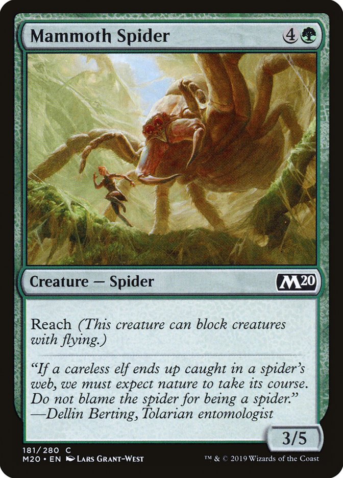 Mammoth Spider [Core Set 2020] | The Time Vault CA