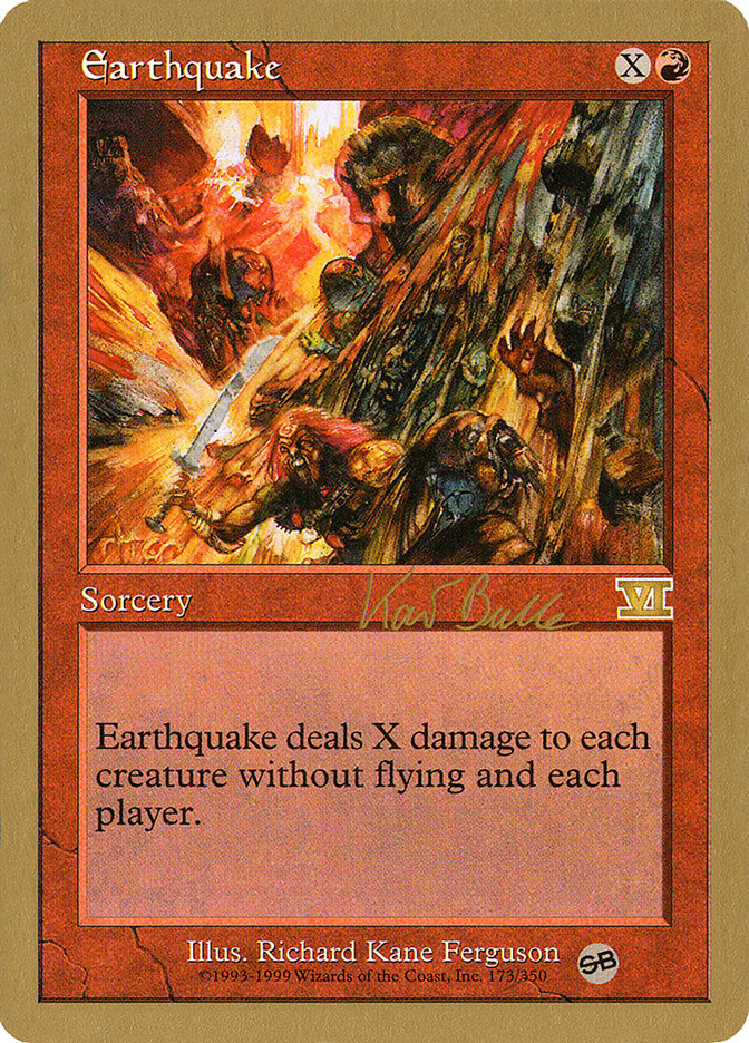 Earthquake (Kai Budde) (SB) [World Championship Decks 1999] | The Time Vault CA