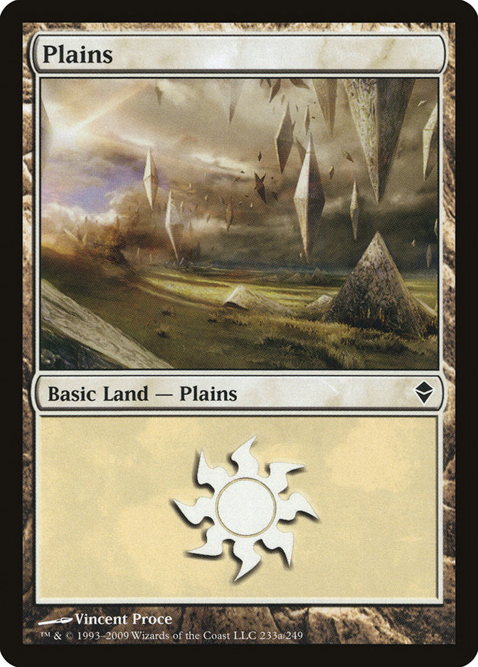 Plains (233a) [Zendikar] | The Time Vault CA