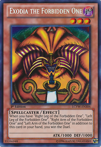 Exodia the Forbidden One [LCYW-EN306] Secret Rare | The Time Vault CA
