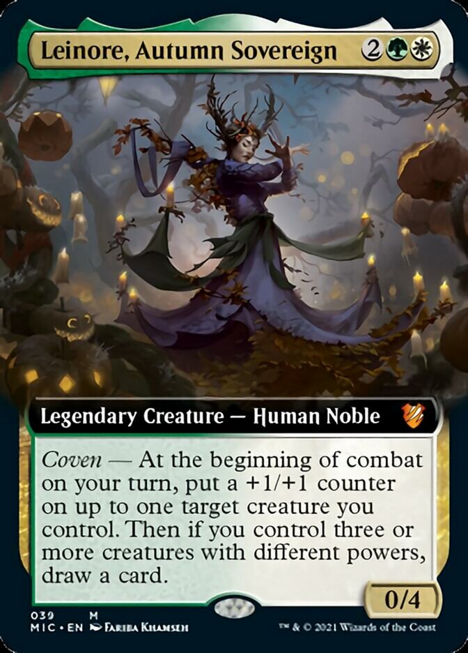 Leinore, Autumn Sovereign (Extended) [Innistrad: Midnight Hunt Commander] | The Time Vault CA