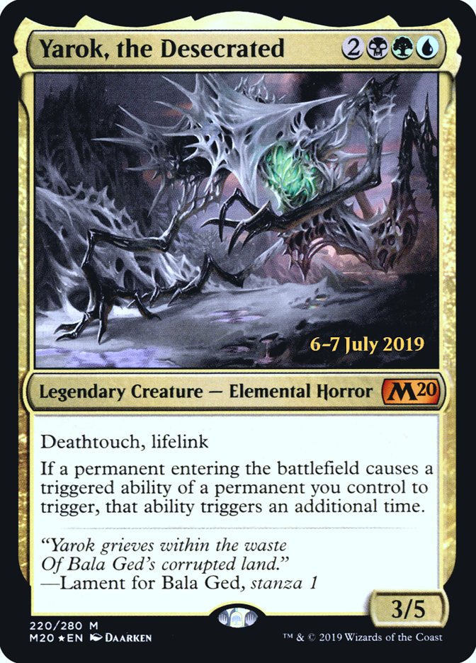 Yarok, the Desecrated  [Core Set 2020 Prerelease Promos] | The Time Vault CA