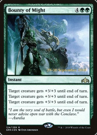 Bounty of Might [Guilds of Ravnica Promos] | The Time Vault CA