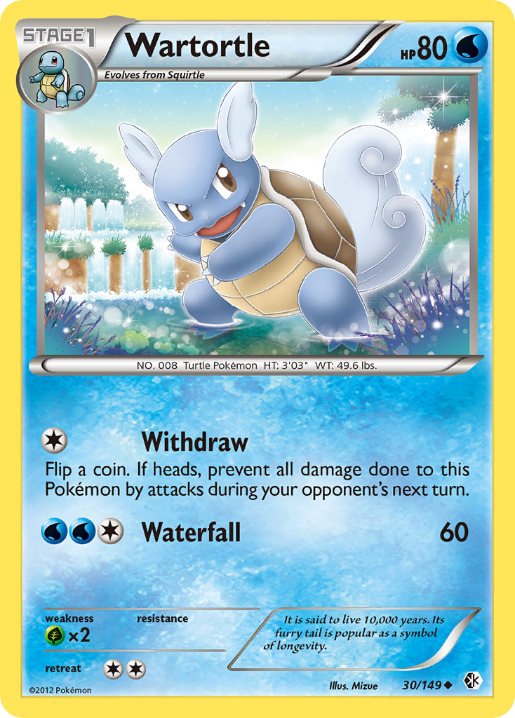 Wartortle (30/149) [Black & White: Boundaries Crossed] | The Time Vault CA