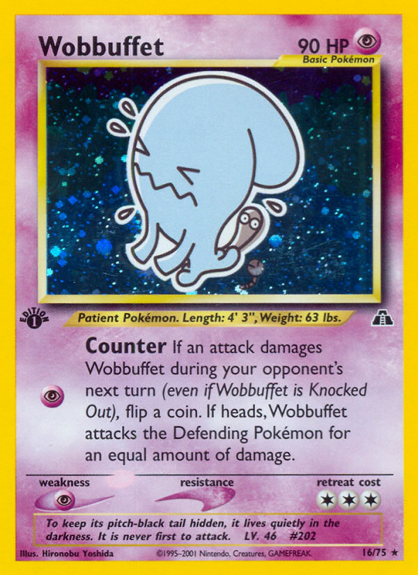 Wobbuffet (16/75) [Neo Discovery 1st Edition] | The Time Vault CA