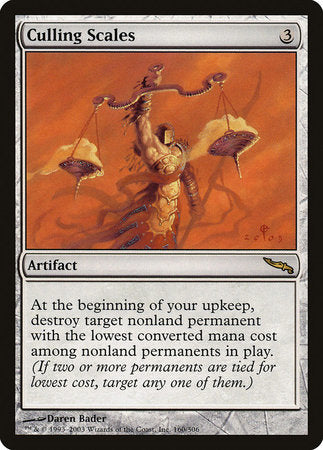 Culling Scales [Mirrodin] | The Time Vault CA