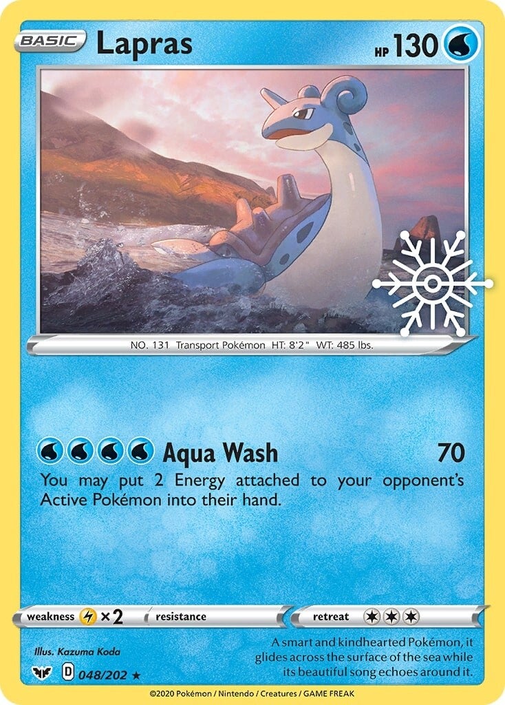 Lapras (048/202) (Holiday Calendar) [Sword & Shield: Base Set] | The Time Vault CA